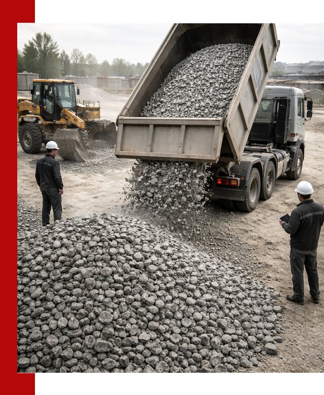 Доставка гранитного щебня фракции 20-40 в Шахтах