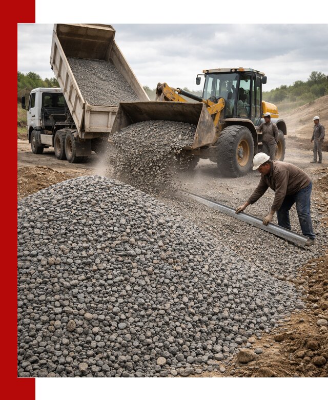Гравийный щебень фракция 5-20 с доставкой в Шахтах