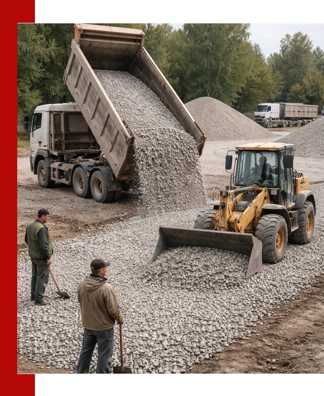 Купить гравийный щебень фракция 20-40 в Шахтах с доставкой