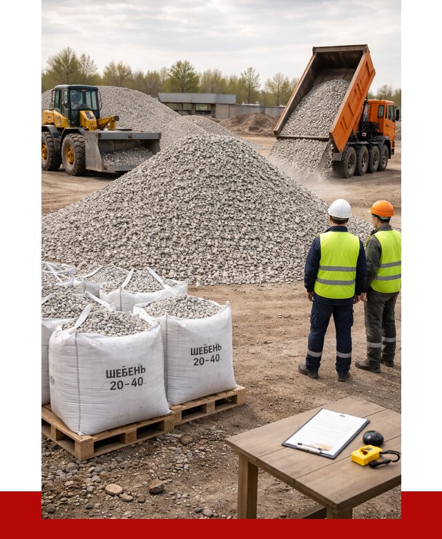Известняковый щебень 20-40 в Шахтах от 2279 р. ПРОНЕРУДШхт