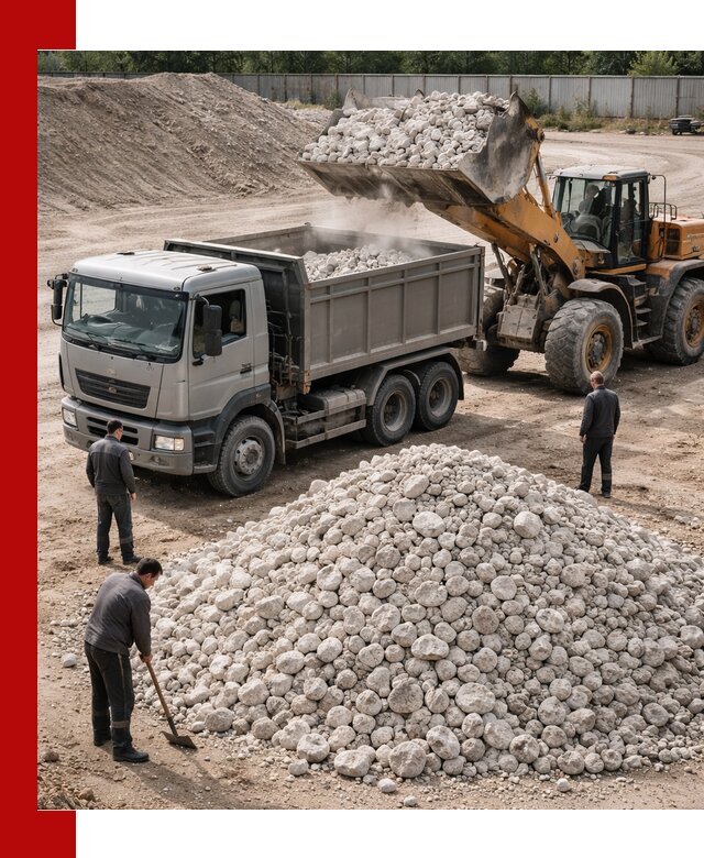 Известняковый щебень фракция 70–150 с доставкой в Шахтах