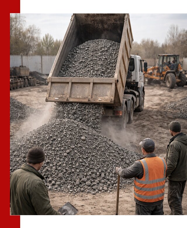 Доставка шлакового щебня в удобные сроки по выгодной цене в Шахтах