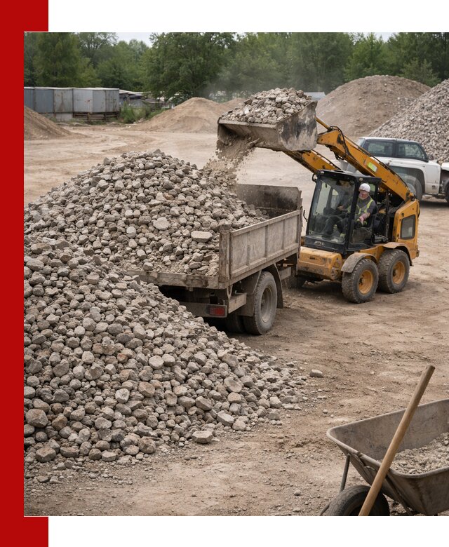 Доставка вторичного щебня в Шахтах для строительных работ