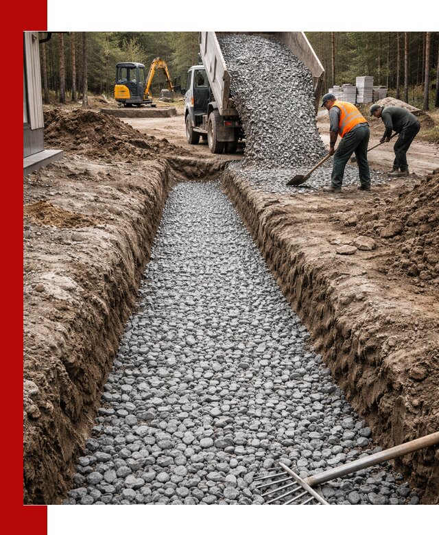 Щебень для дренажа с доставкой в Шахтах высокого качества