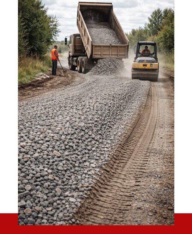 Щебень для отсыпки дороги в Шахтах от 2930 р. ПРОНЕРУДШхт