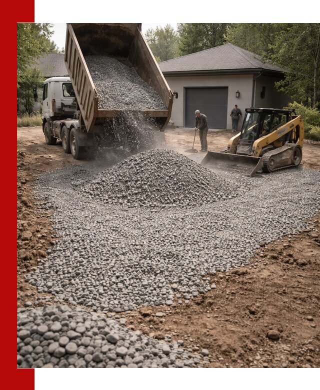 Щебень для парковки в Шахтах: доставка и укладка качественного материала
