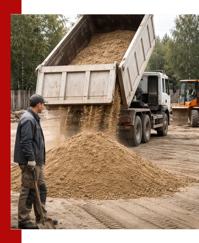 Доставка и продажа песка с разгрузкой в Шахтах