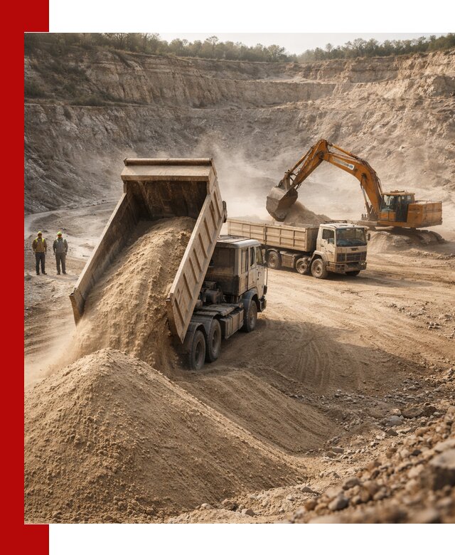 Карьерный песок навалом с доставкой в Шахтах