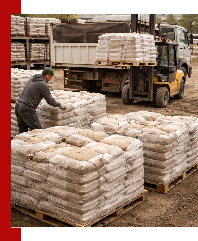 Карьерный песок в мешках с доставкой в Шахтах