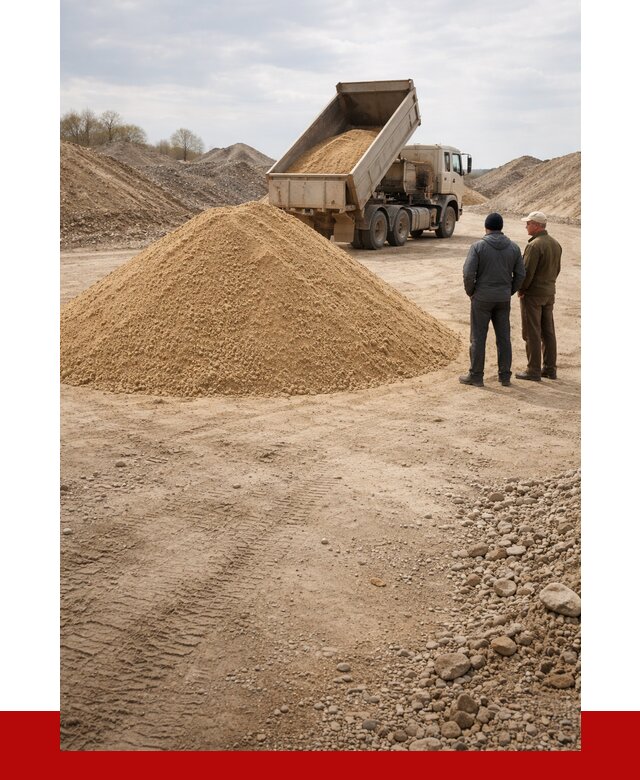 Карьерный песок крупнозернистый в Шахтах от 9225 р | ПРОНЕРУДШхт