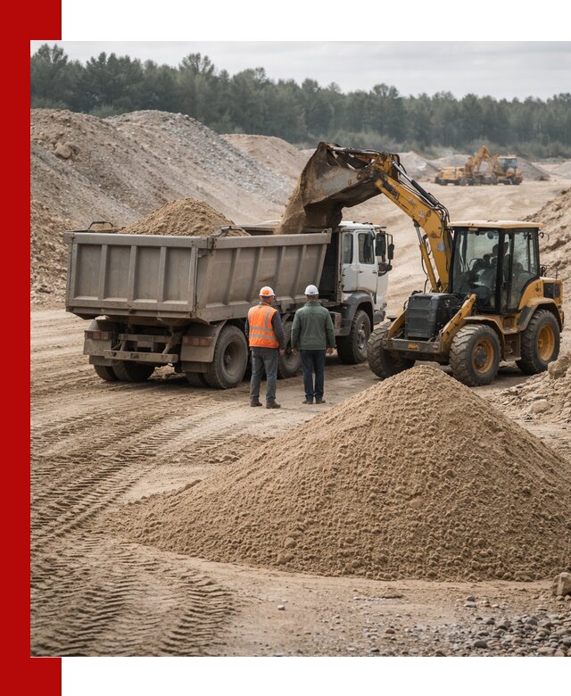 Карьерный среднезернистый песок с доставкой в Шахтах