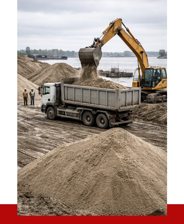 Купить речной песок навалом в Шахтах от 1954 р., ПРОНЕРУДШхт