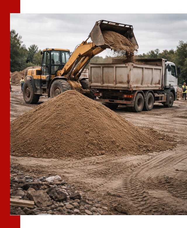 Доставка речного песка навалом в Шахтах быстро и выгодно