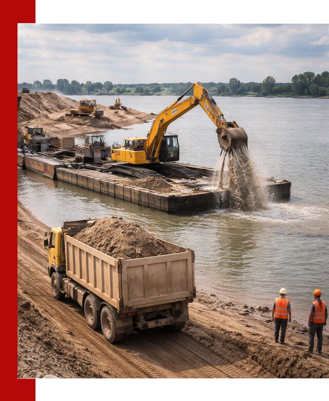 Намывной песок с доставкой в Шахтах оптом и в розницу