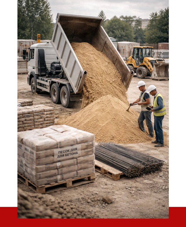 Песок для бетона в Шахтах от 2713 р. с доставкой, ПРОНЕРУДШхт