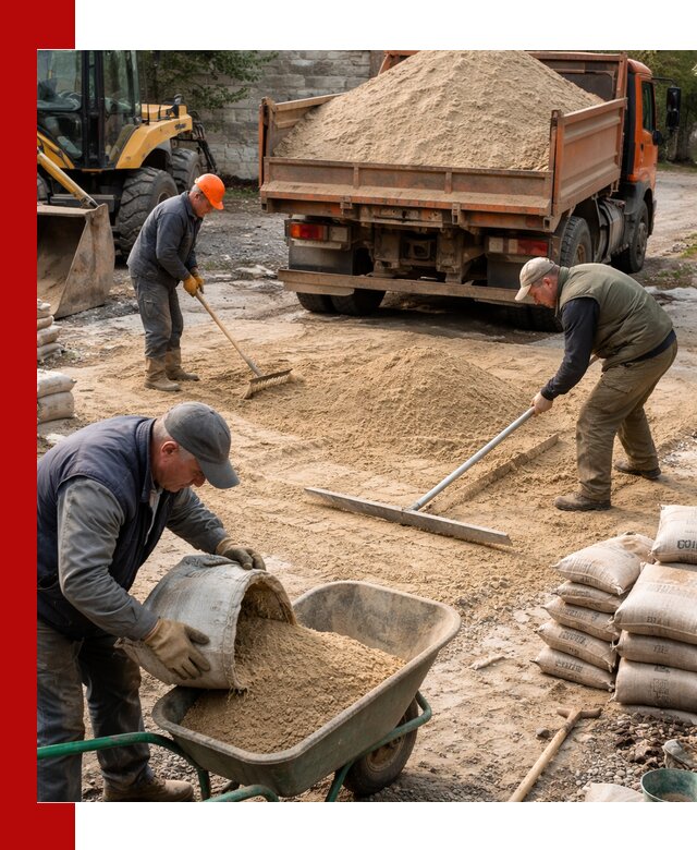 Поставка песка для стяжки в Шахтах с быстрой доставкой