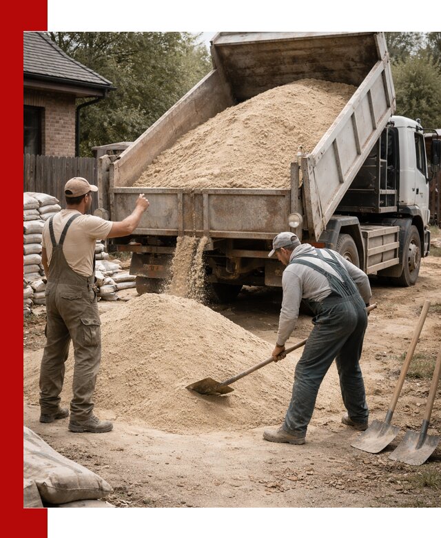 Песок для штукатурки с доставкой в Шахтах качественный и чистый