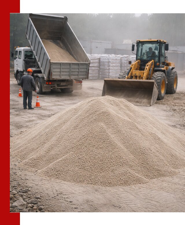Кварцевый песок фракция 0–8 для стройработ в Шахтах