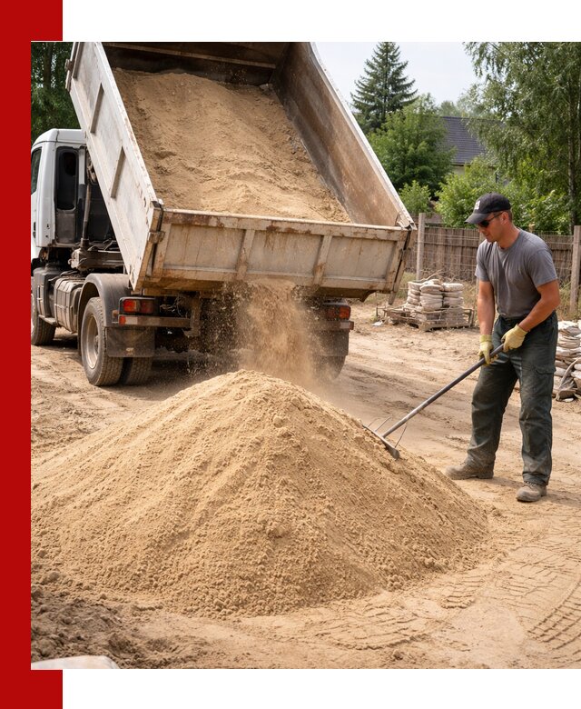 Доставка сухого песка самосвалами в Шахтах