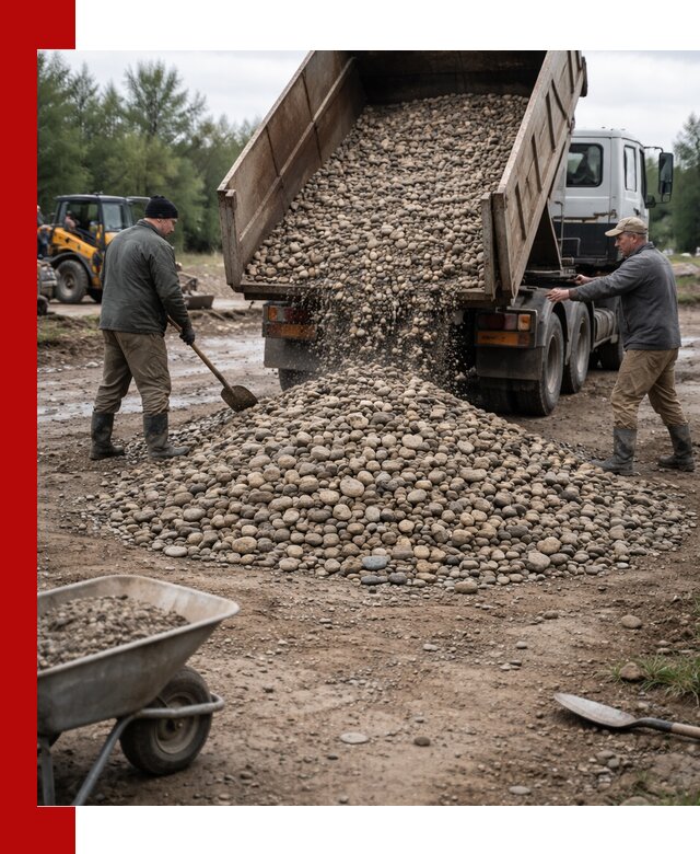 Доставка гальки речной оптом и в розницу в Шахтах