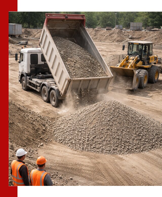 Щебень с песком (ЩГПС С2) с доставкой в Шахтах