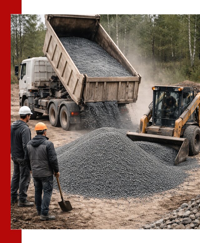 Гранитный отсев 0-5 с доставкой и разгрузкой в Шахтах