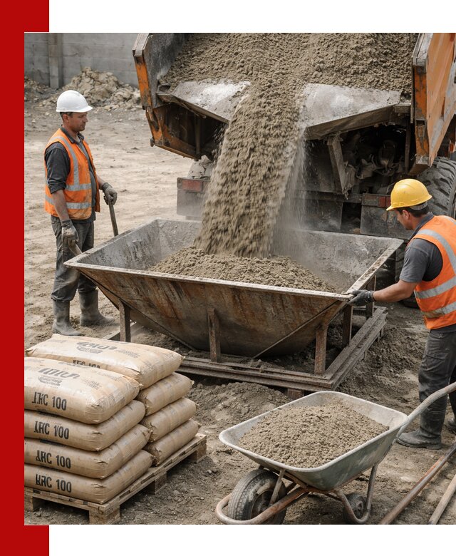 Доставка цементно-песчаной смеси М100 в Шахтах