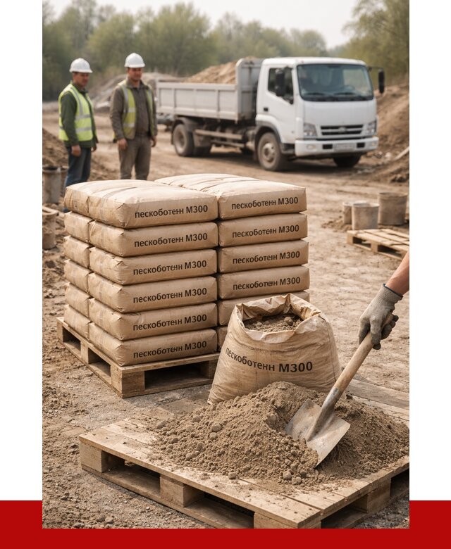 Пескобетон М300 в Шахтах с доставкой от 5047 р. за куб | ПРОНЕРУДШхт