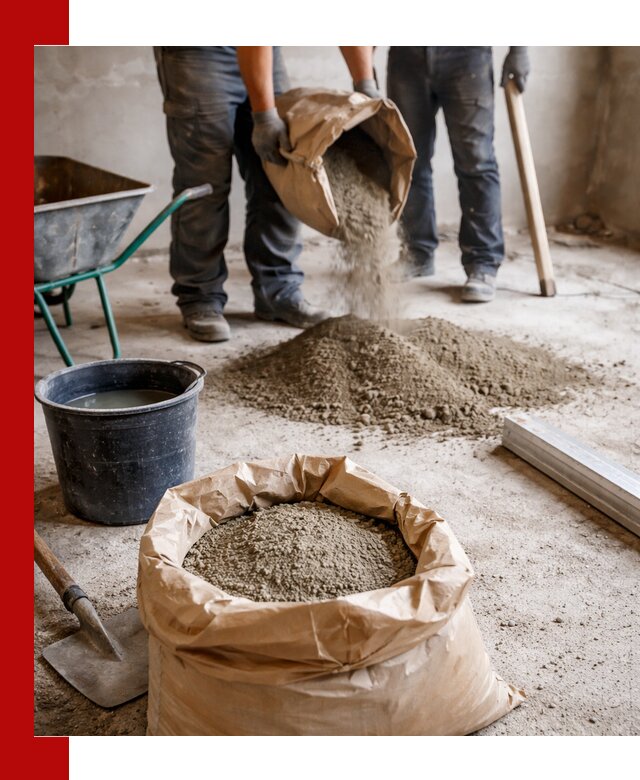 Доставка сухой смеси для стяжки в Шахтах