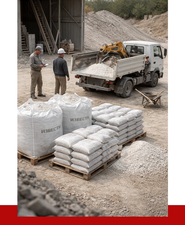 Известь строительная в Шахтах с доставкой от 4558 р. | ПРОНЕРУДШхт
