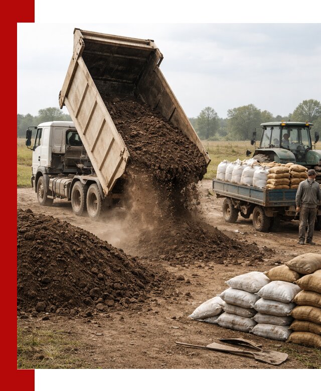 Доставка грунта и удобрений оптом в Шахтах для сельхоз и строительства