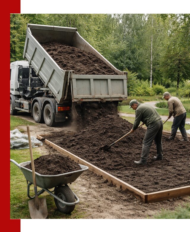Доставка грунта для озеленения и благоустройства в Шахтах