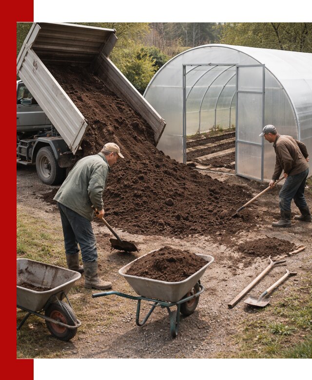 Грунт для теплицы с доставкой в Шахтах — плодородный субстрат под растения