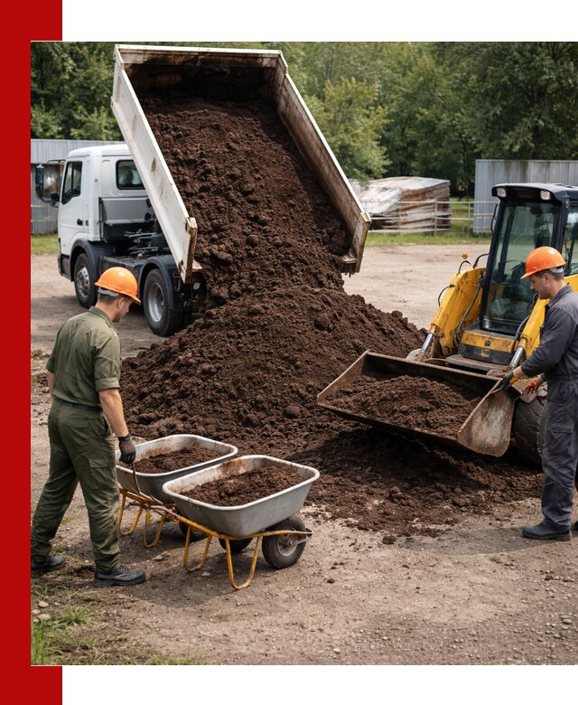 Доставка торфо-земляной смеси в Шахтах для огорода и ландшафта