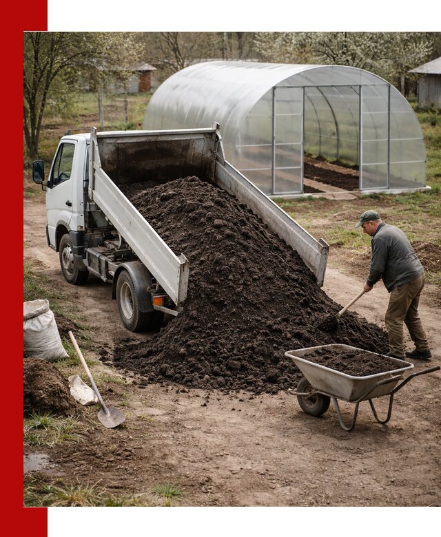 Чернозем для теплицы с доставкой в Шахтах