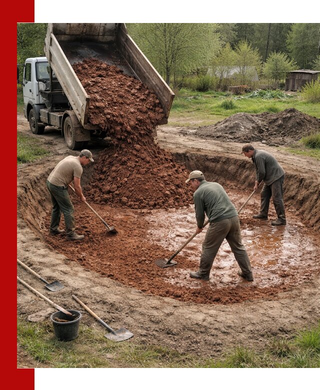 Купить качественную глину для пруда в Шахтах