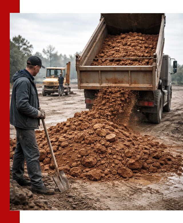 Глина для засыпки в Шахтах с доставкой самосвалами