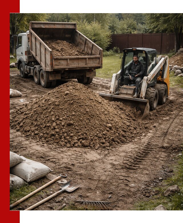 Суглинок для планировки участков в Шахтах с доставкой и выгрузкой