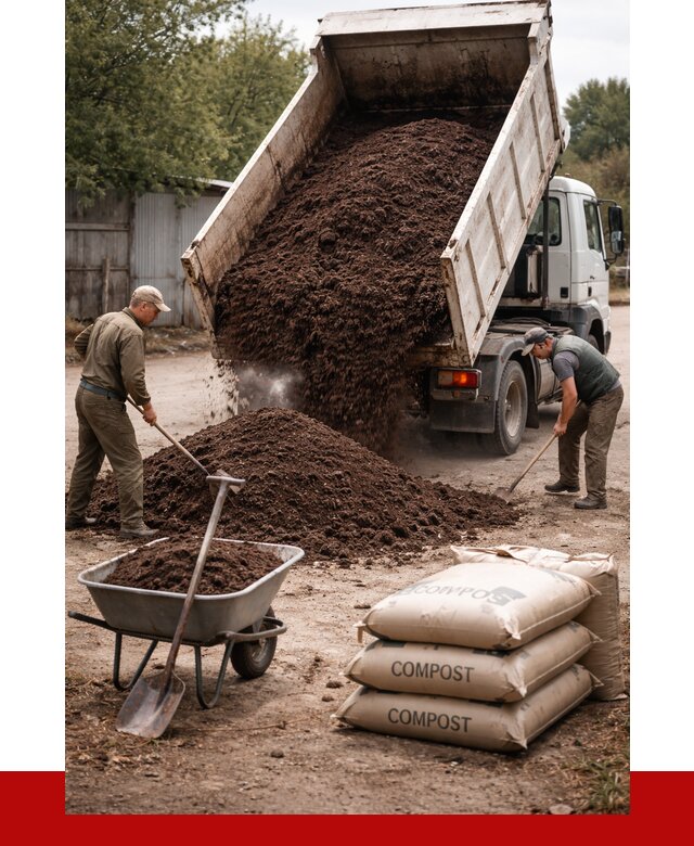 Купить компост в Шахтах от 4558 р. за куб с доставкой | ПРОНЕРУДШхт