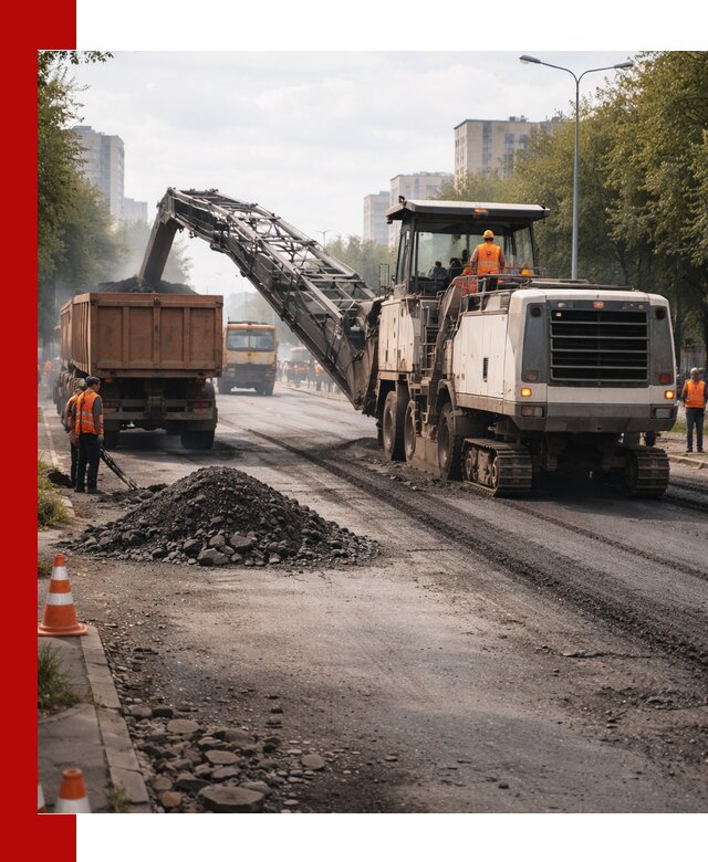 Фрезерованный асфальт в Шахтах — удаление и вывоз старого покрытия