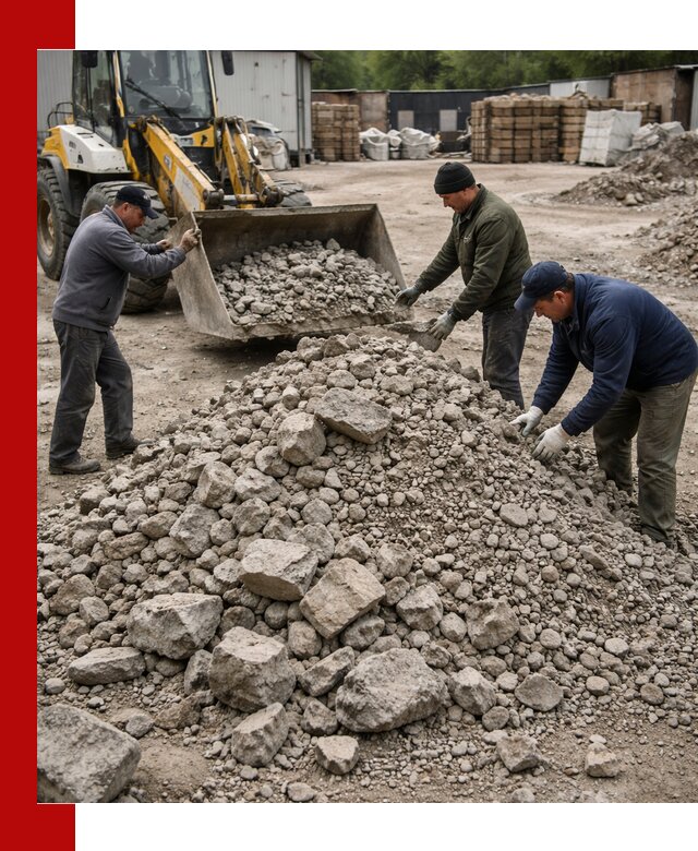 Демонтаж и вывоз бой бетона в Шахтах