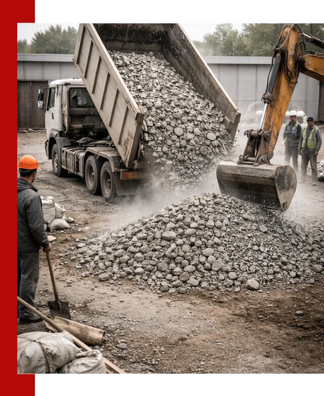Доставка дробленого бетона в Шахтах оптом и в розницу