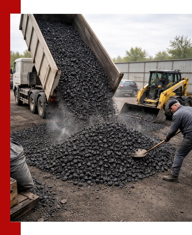 Доставка угля орех в Шахтах оптом и в розницу