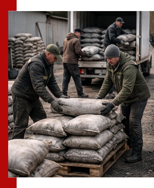 Доставка угля в мешках по выгодным ценам в Шахтах