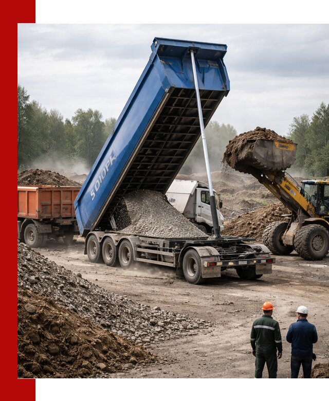 Аренда тонар 40 тонн в Шахтах с доставкой материалов