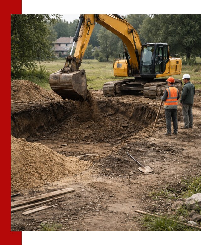 Рытье котлована под фундамент в Шахтах (быстро и недорого)