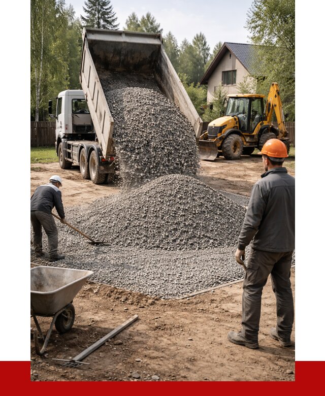 Отсыпка участка щебнем в Шахтах от 7054 р. ПРОНЕРУДШхт