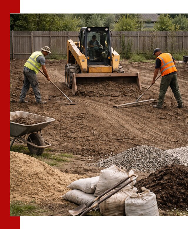 Выравнивание участка под строительство и благоустройство в Шахтах