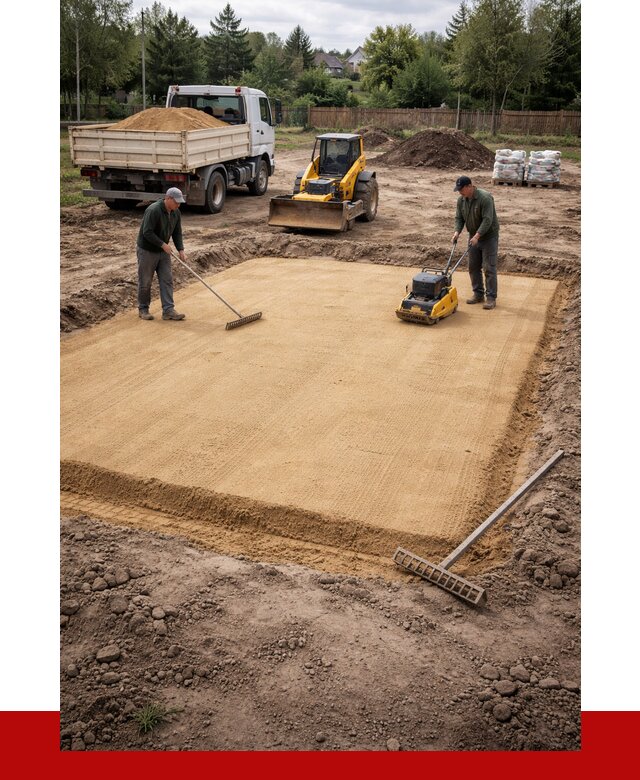 Устройство песчаной подушки в Шахтах от 4884 р. ПРОНЕРУДШхт