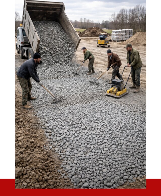 Устройство щебеночной подушки в Шахтах от 4884 р. ПРОНЕРУДШхт